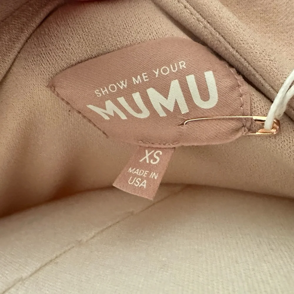 SHOW ME YOUR MUMU Florentine Maxi Dress Pink One Shoulder Women XS $188 MSRP NWT - Picture 9 of 15